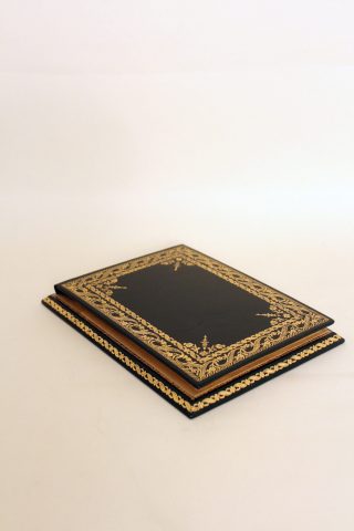 Large gold embossed notebook